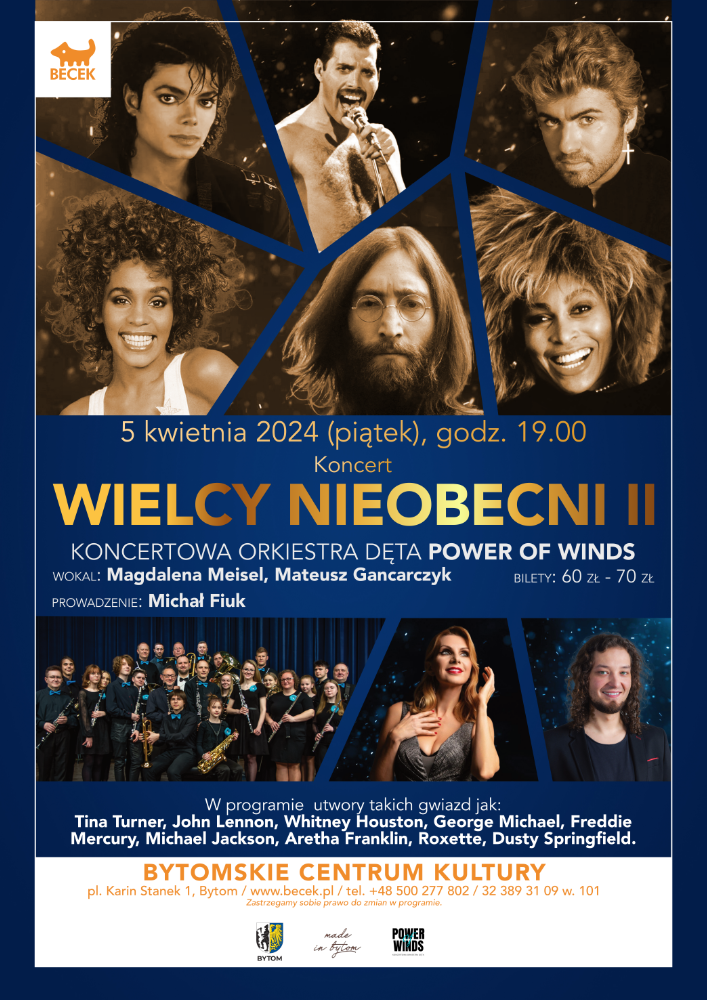 Koncert: Wielcy Nieobecni II @ Plac Karin Stanek 1